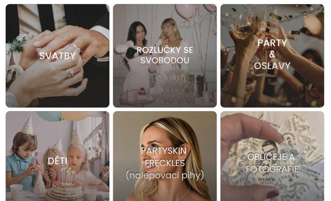 Tetovačky pro každou oslavu